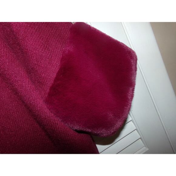 Vintage Alfani rayon/nylon/polyester sweater faux fur sleeve hems XL EUC - Picture 3 of 6